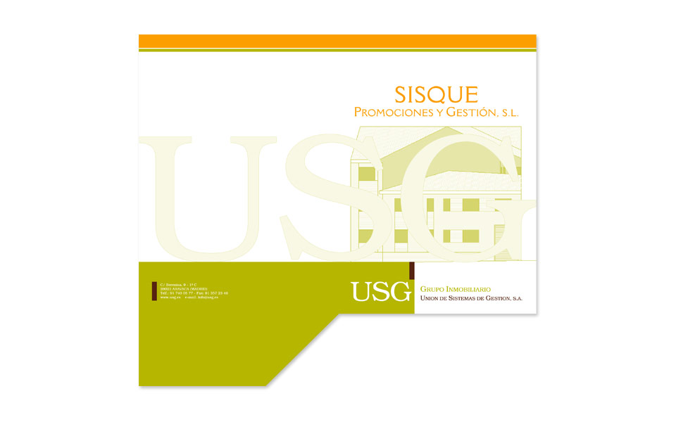Diseño e Impresión Carpeta Sisque USG