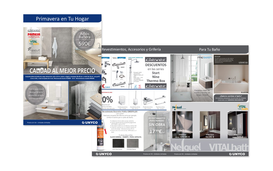 Diseño e impresión Catálogo 12 pag. UNYCO
