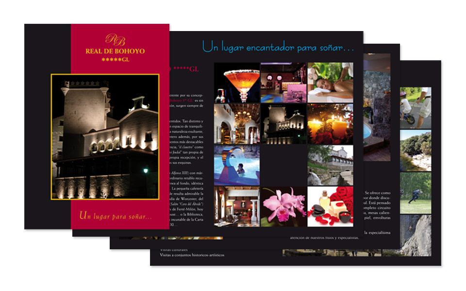 Diseño Dossier Hotel Bohoyo