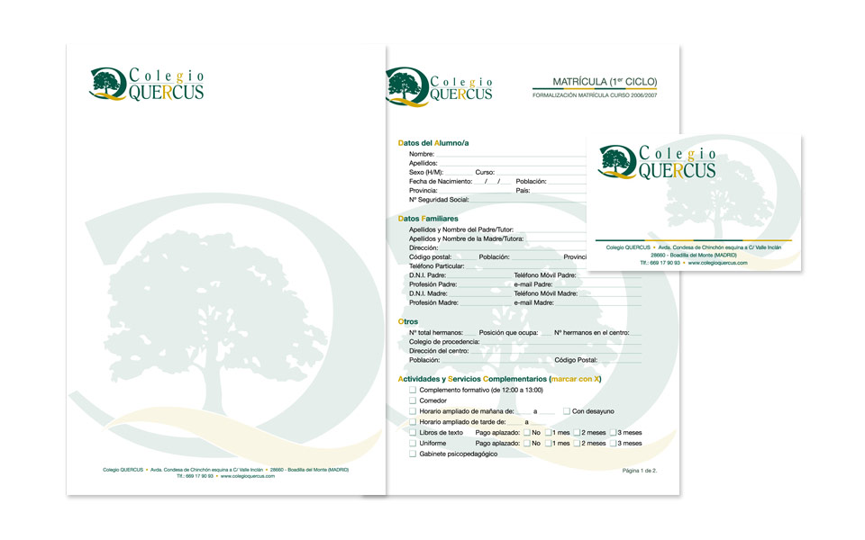 Diseño de papelería diversa