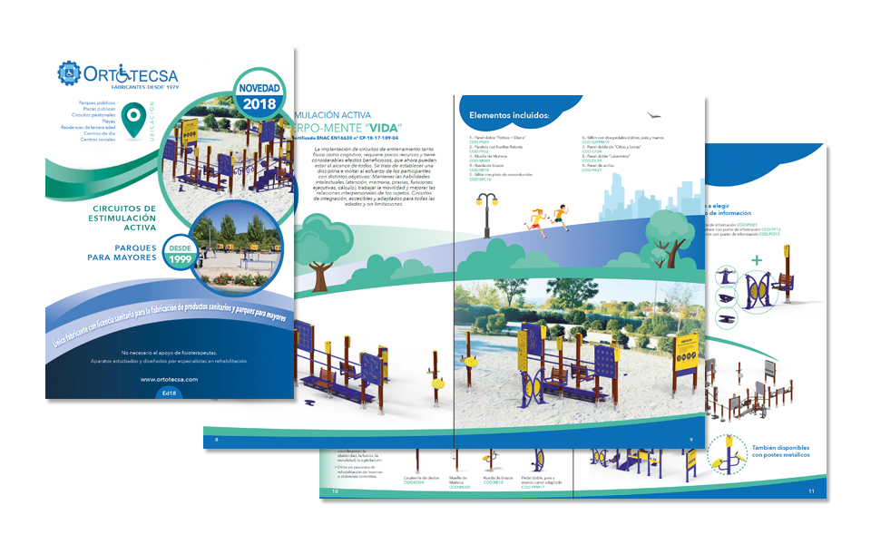 Diseño y maquetación Revista 24 pag. Parques ORTOTECSA