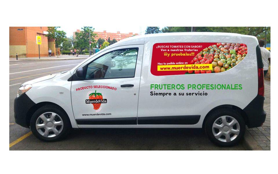 Rotulación furgoneta Muerdevida