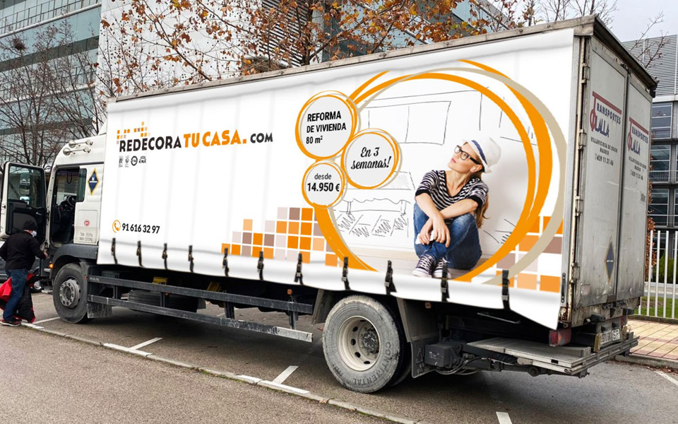 Rotulación lonas camión